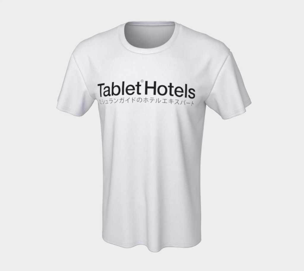 "Tablet Hotels Japan" tee white — The Agenda by Tablet Hotels